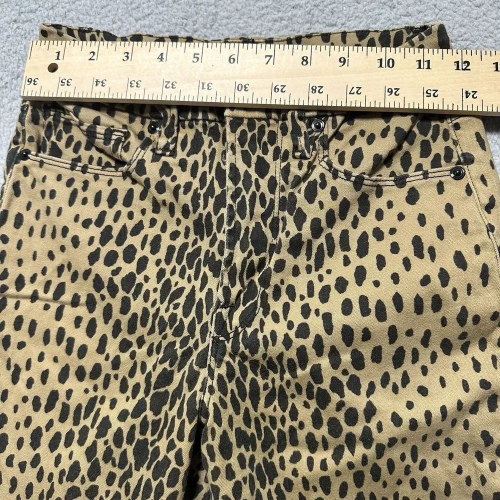 Good American Jeans Size 4 27 Good Waist‎  High Rise Skinny Leopard Print - Picture 2 of 10